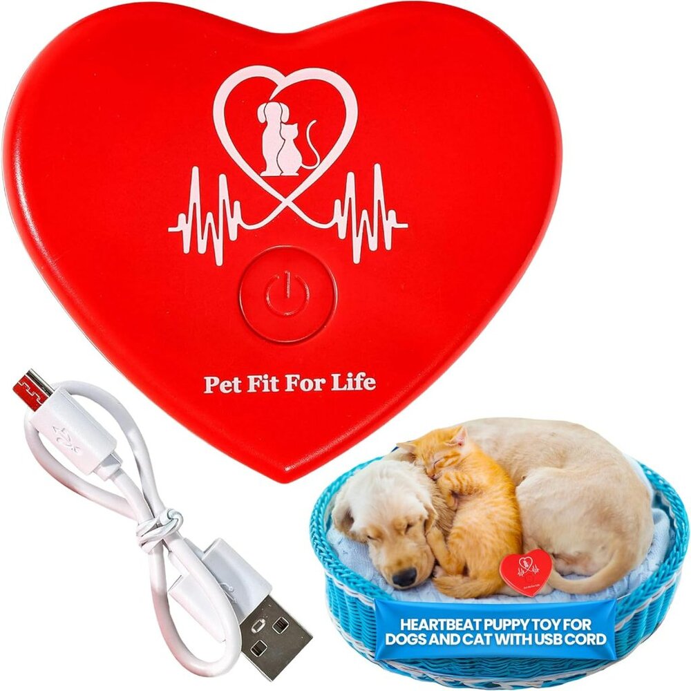 Rechargeable Red Heartbeat Simulator with USB Cord – Long-Lasting Heartbeat Toy